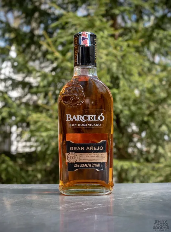 Bottles of Ron Barceló.
