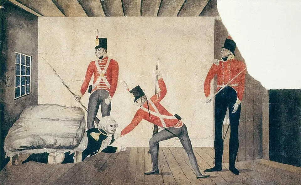 The arrest of Governor Bligh, 1808