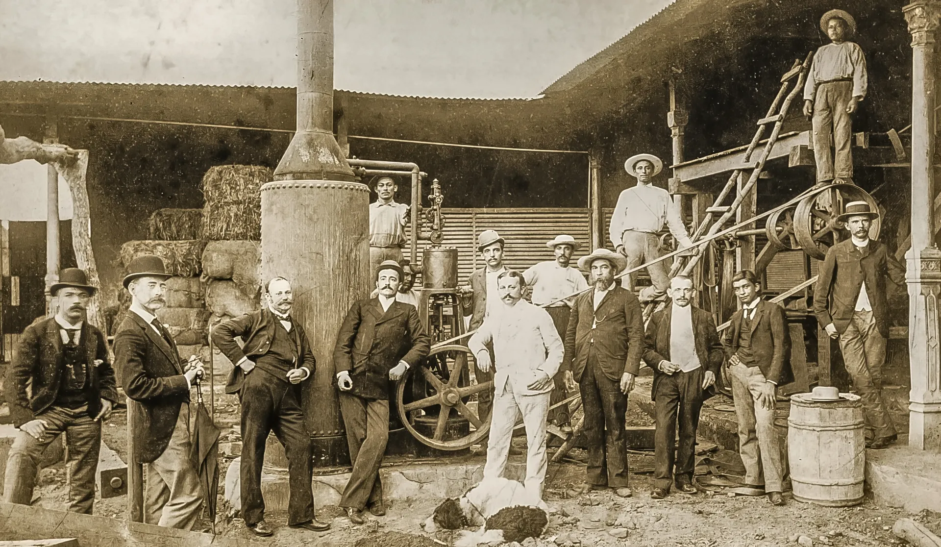 The original employees of Ingenio San Antonio.