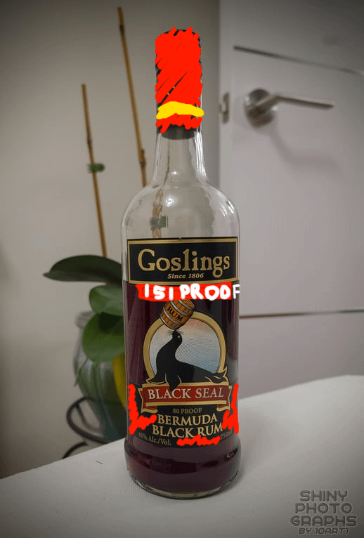 Goslings Black Seal Bermuda Black Rum 151 Proof