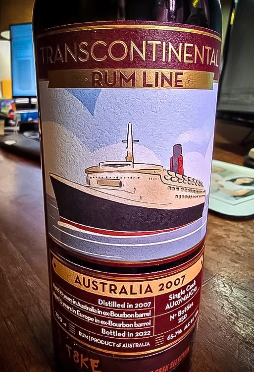 Transcontinental Rum Line Australia 2007 15 Yr
